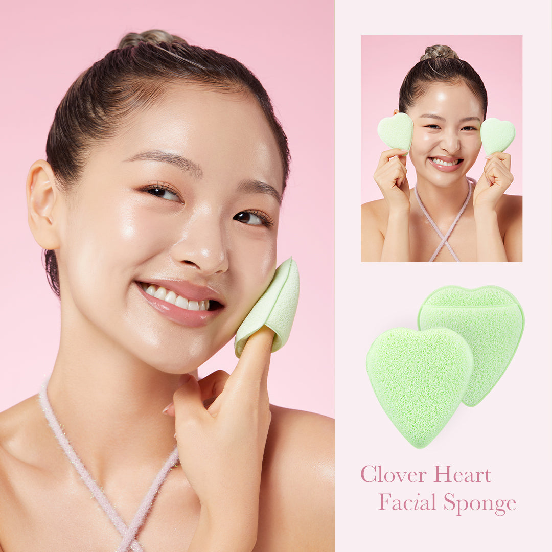 Éponge Visage Clover Heart – visuel 3