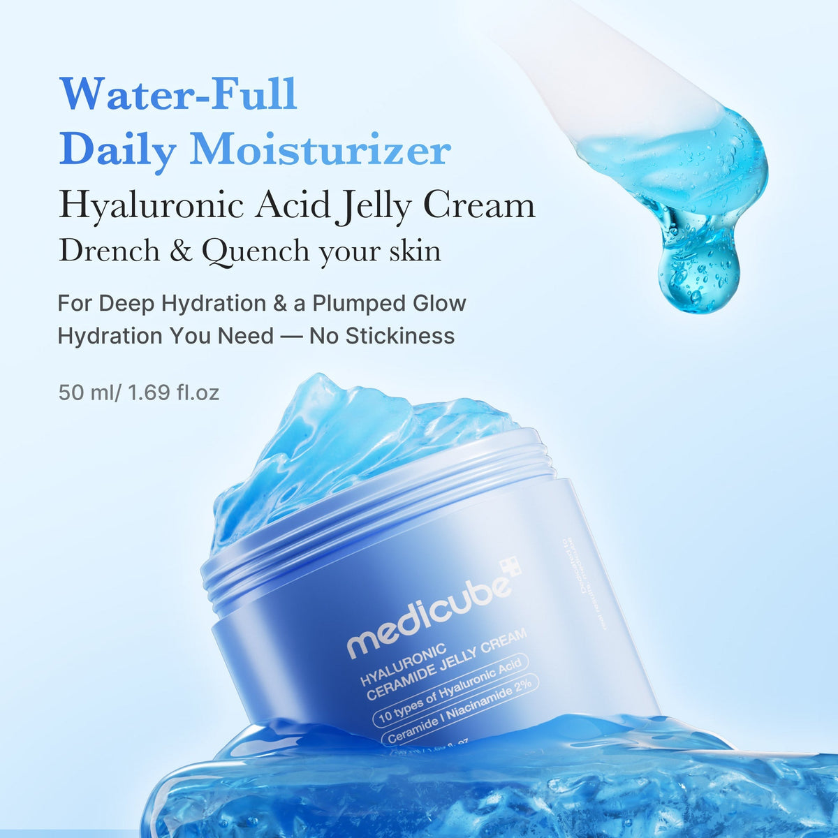 Crème Jelly Hydratante Hyaluronique & Céramides – visuel 2