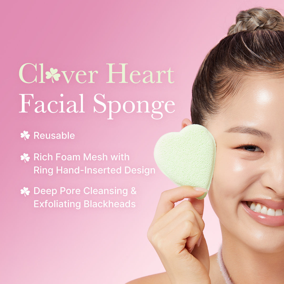 Éponge Visage Clover Heart – visuel 2