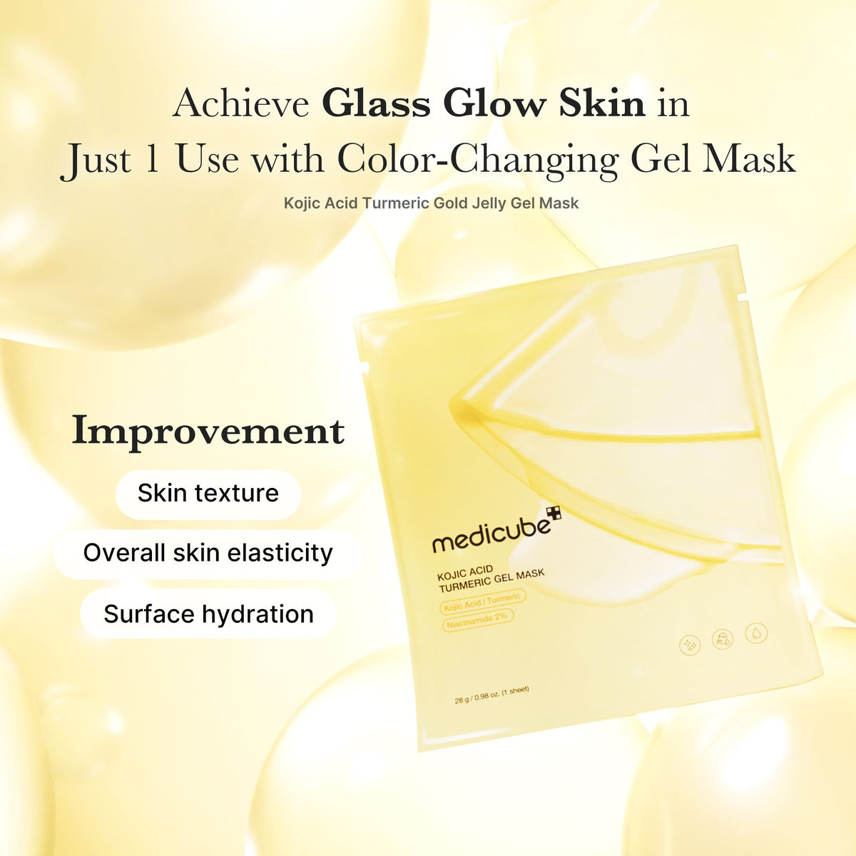 Masque Gel Jelly Gold Acide Kojique & Curcuma – visuel 4