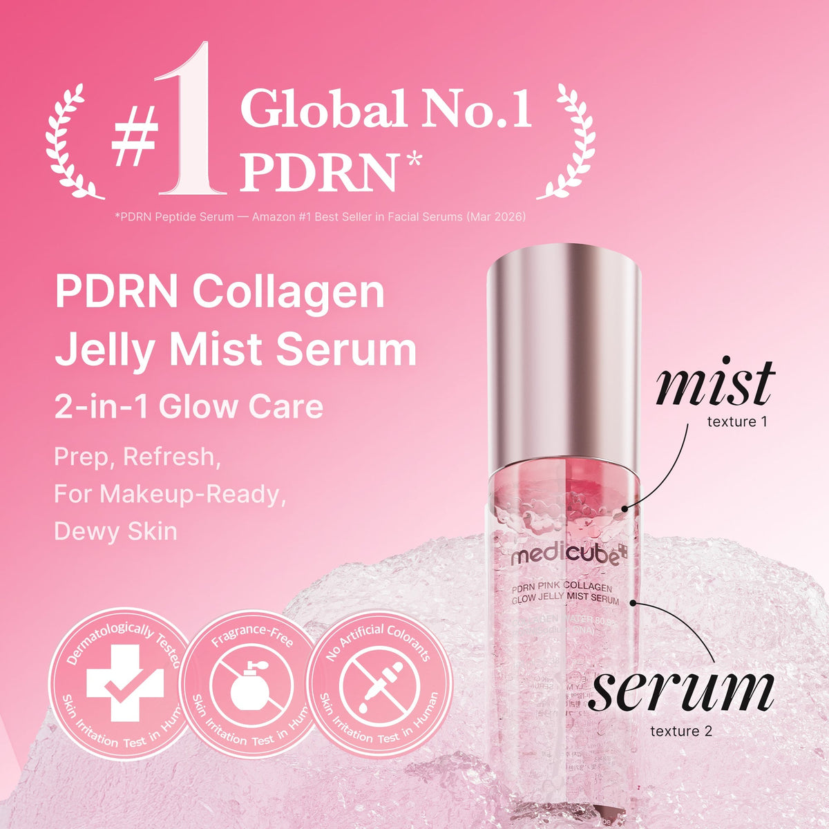 Sérum-Brume Jelly PDRN Pink Collagen Glow – visuel 2