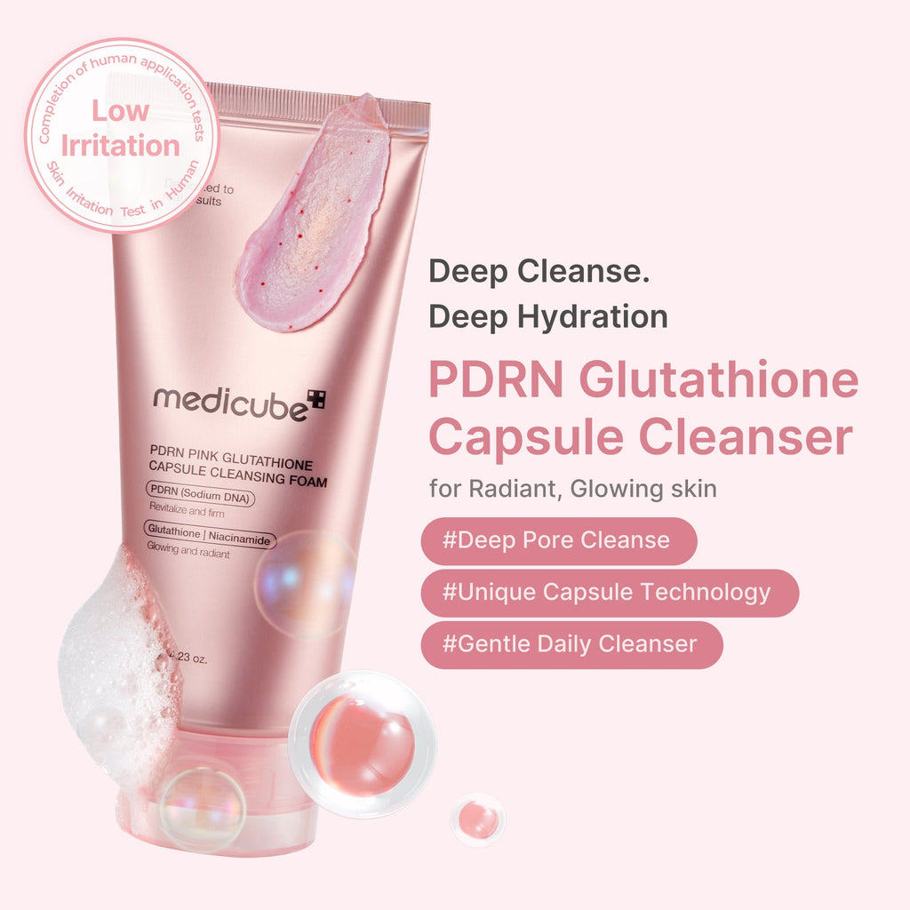 Mousse Nettoyante en Capsules PDRN Pink Glutathion – visuel 2