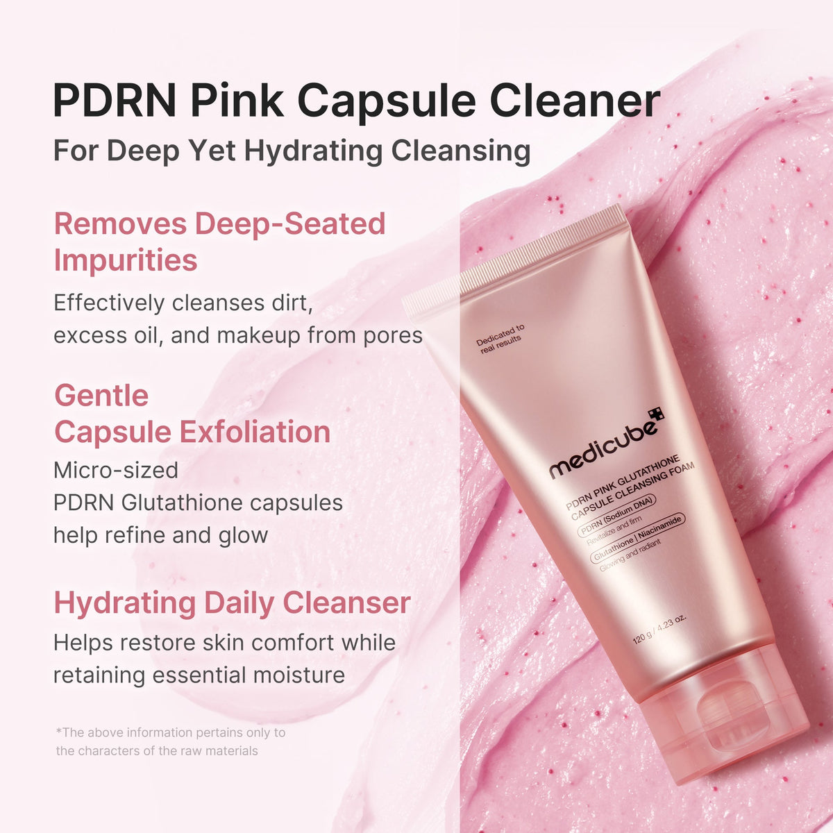 Mousse Nettoyante en Capsules PDRN Pink Glutathion – visuel 3