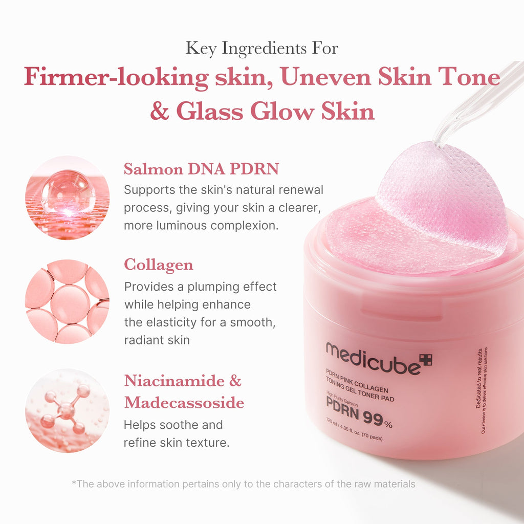 Disques Tonifiants Gel PDRN Pink Collagen – visuel 4