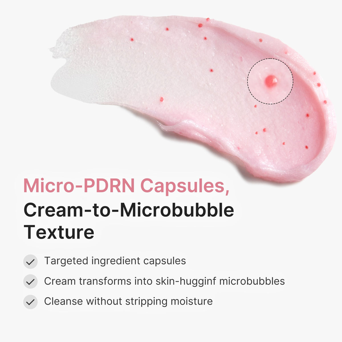 Mousse Nettoyante en Capsules PDRN Pink Glutathion – visuel 6