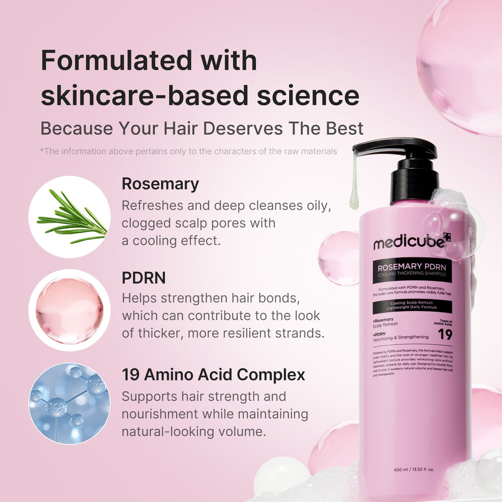 Shampooing Densifiant Rafraîchissant Romarin PDRN – visuel 3